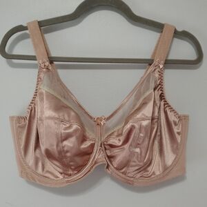 Goddess Kiera Underwire Bra 40H Fawn Sexy Satin Model 6090 Shape & Support